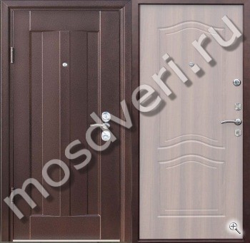 Стальная квартирная дверь с отделкой МДФ с двух сторон - купить от производителя Мосдвери Стальная квартирная дверь с отделкой МДФ с двух сторон