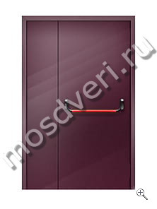 Противопожарная дверь со скрытыми петлями с антипаникой - купить от производителя Мосдвери Противопожарная дверь со скрытыми петлями с антипаникой